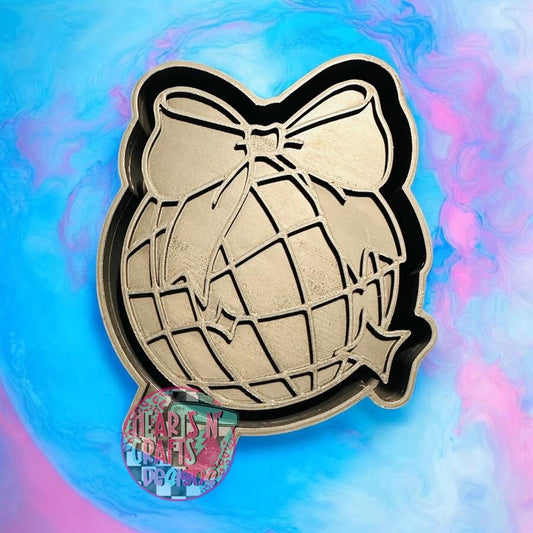 Disco Ball Bow Silicone Mold