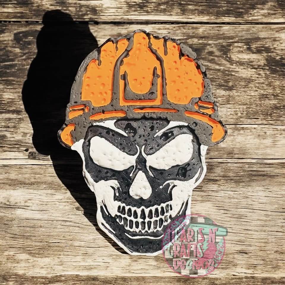 Skull Hard Hat Car Freshie