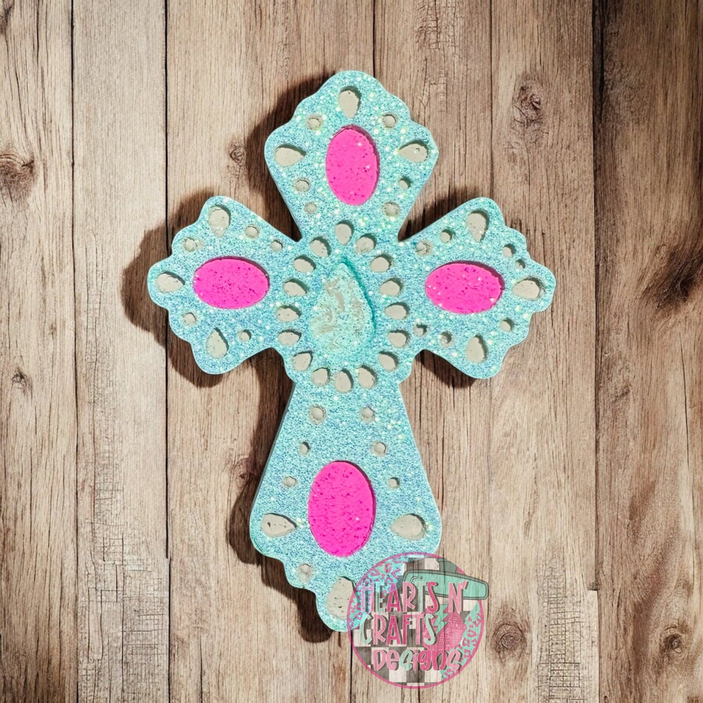 Western Concho Cross Silicone Mold