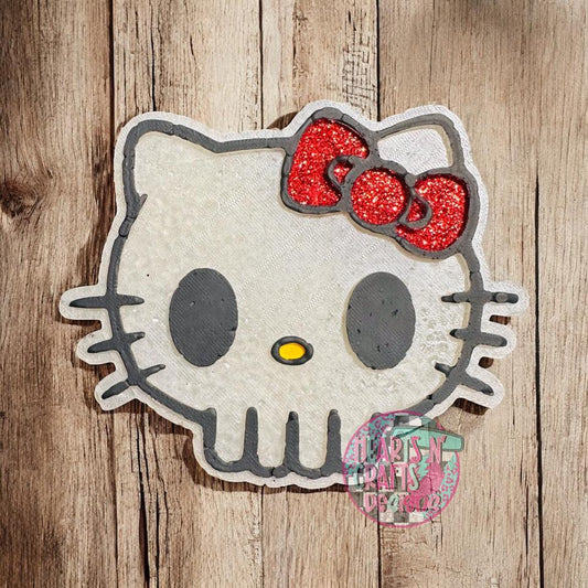 Kitty Skull Car Freshie