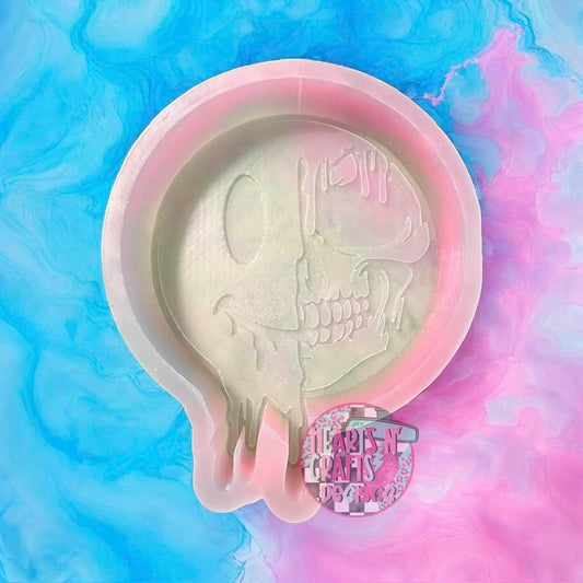 Smiley Skull Drip Silicone Mold
