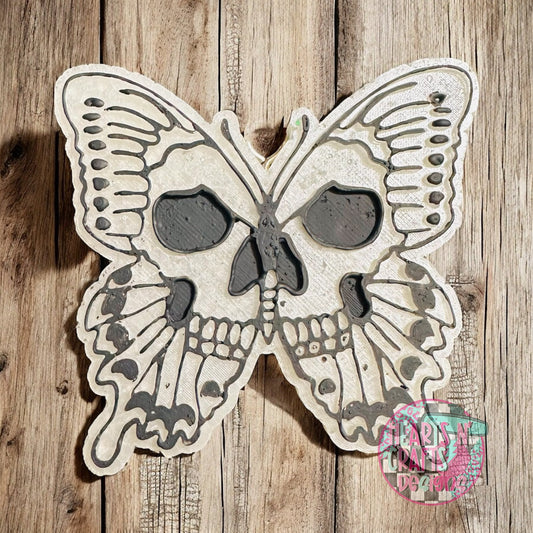 Skeleton Butterfly Car Freshie