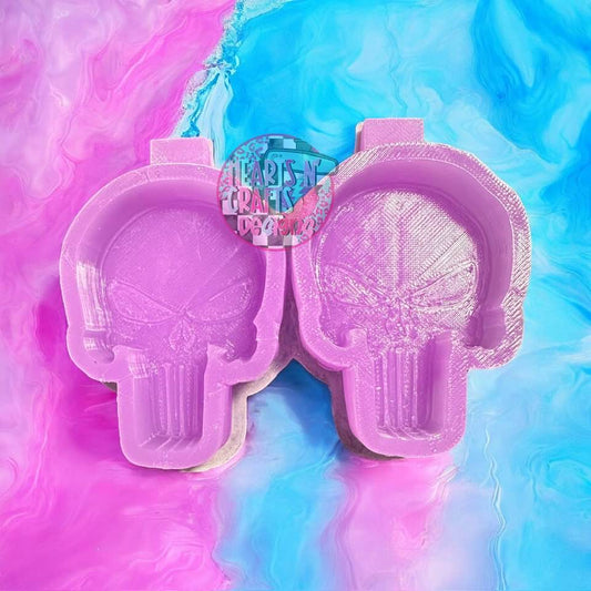 Punisher Skull Vent Clip Silicone Mold
