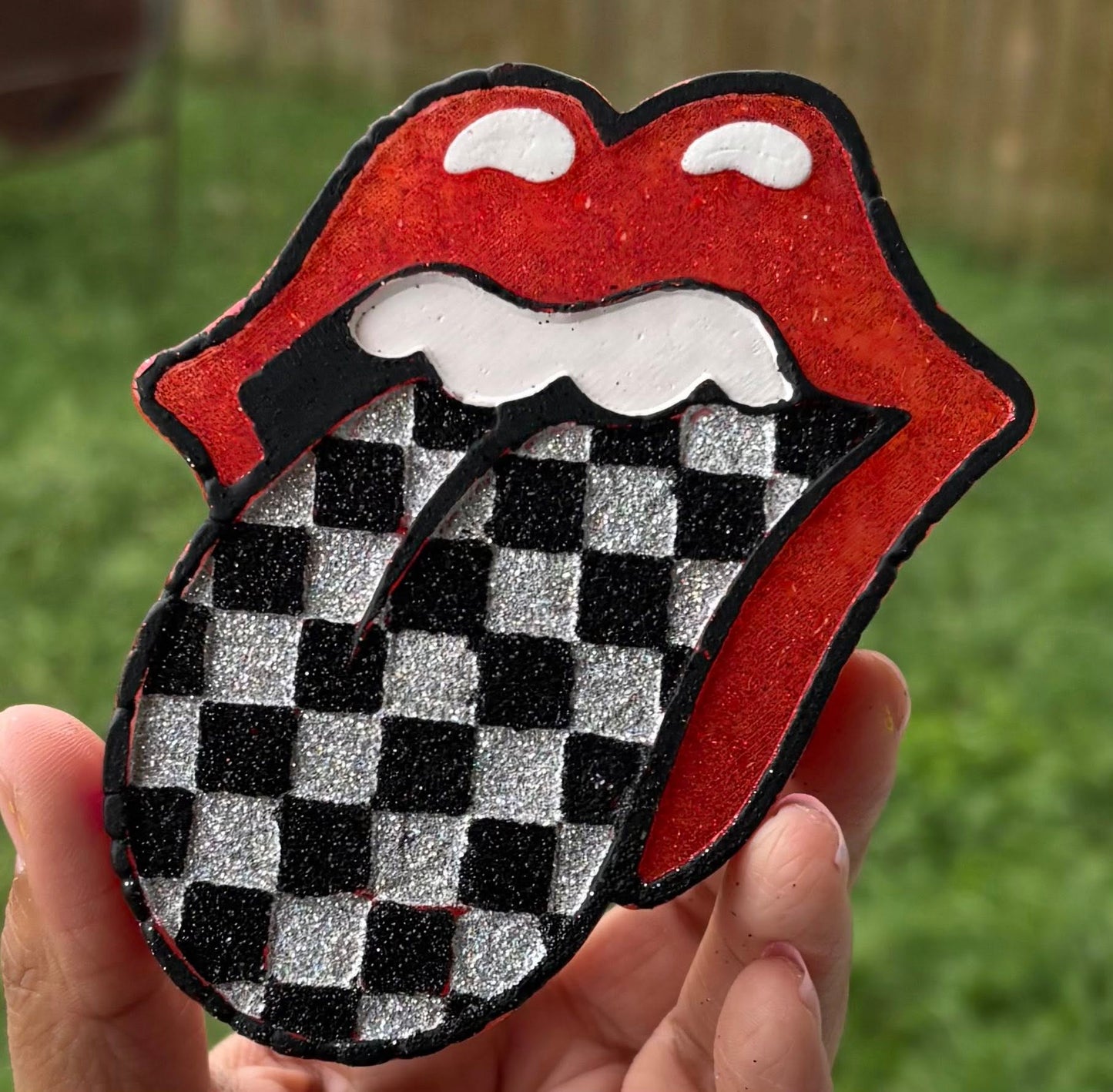 Tongue Checkered Silicone Mold