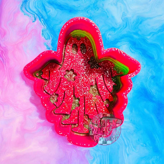Floral Ghost Vent Clip Silicone Mold