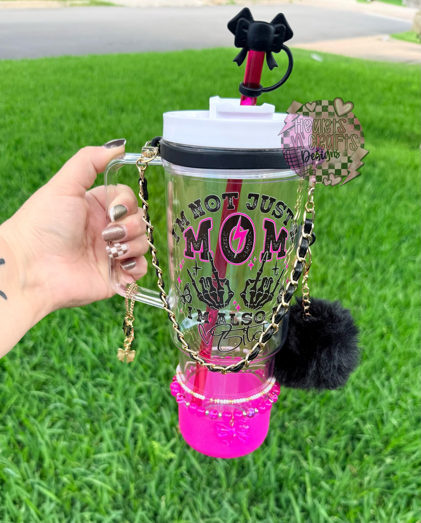 Clear Tumblers w/ Handles