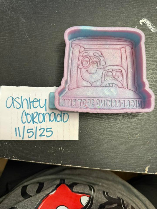 Nice Parking Spot Rita - Destash Mold - Hearts N Crafts