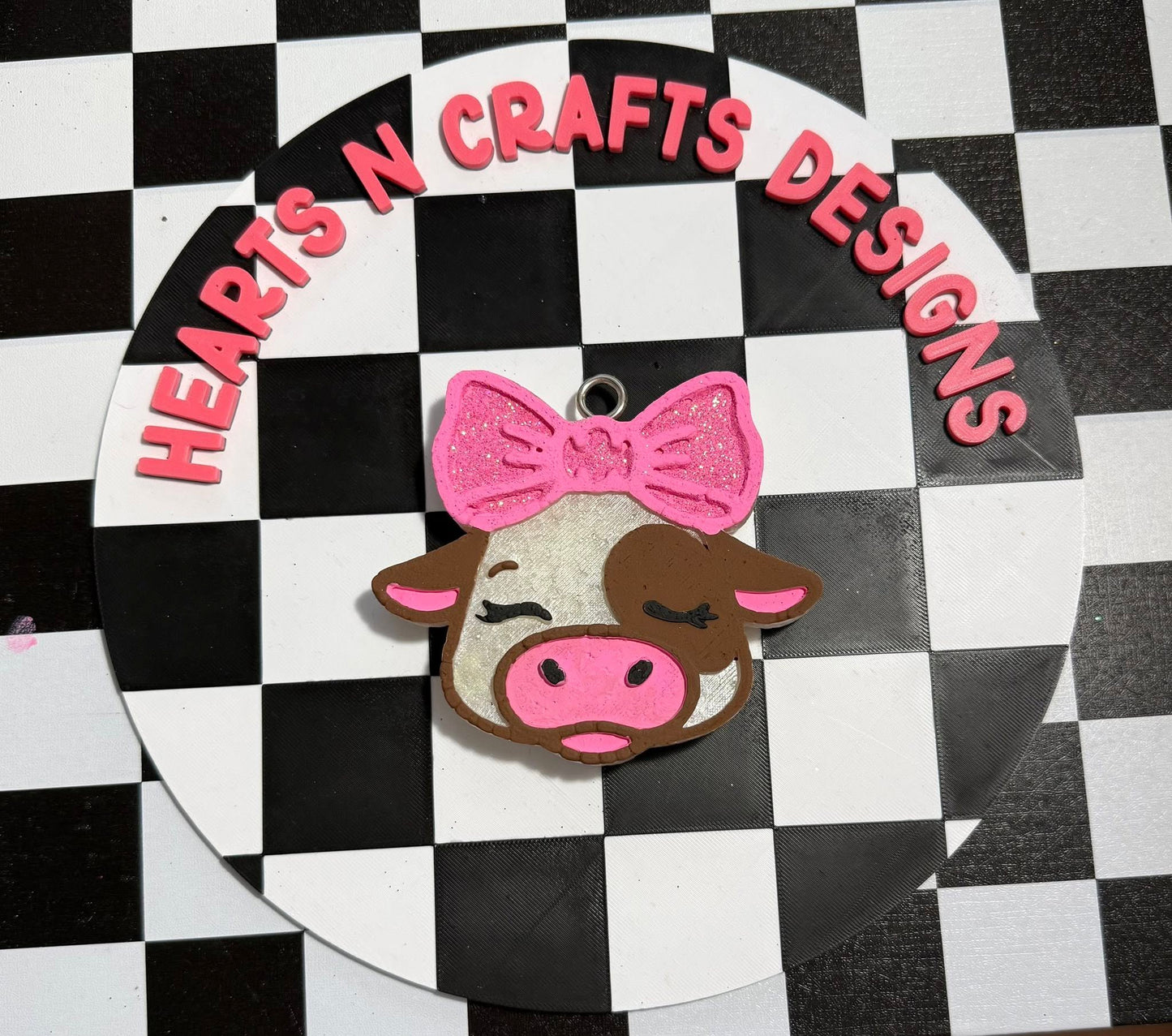 Cow with Bow Silicone Mold