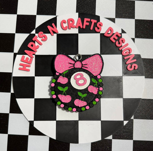Cherry 8 Ball Car Freshie
