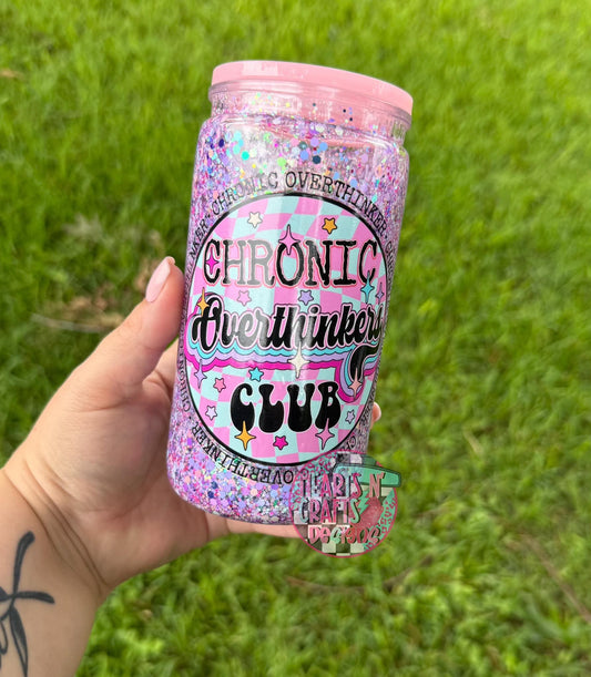 Chronic Overthinkers Club - Snow Globe Tumbler
