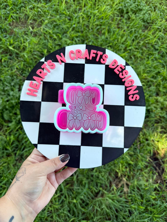 God Is Good w/ Bows Silicone Mold