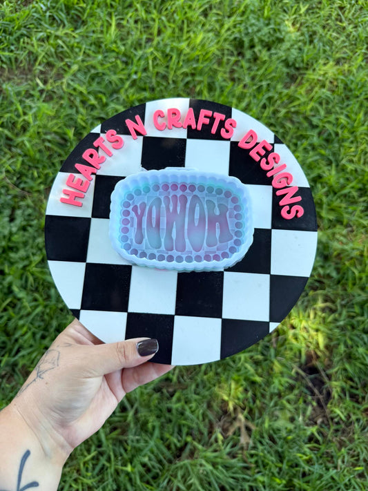 Howdy Checkered Silicone Mold