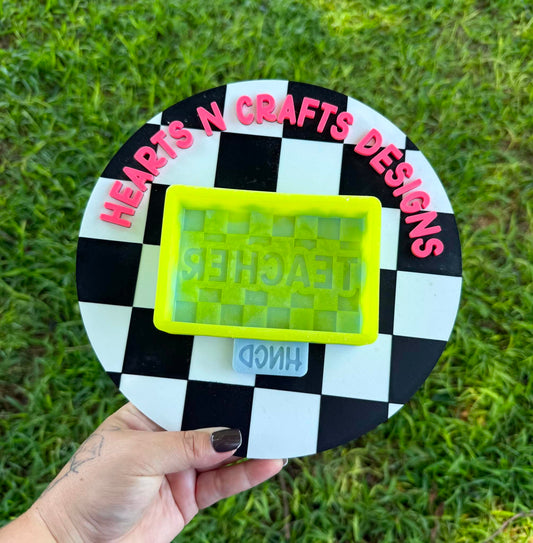 Teacher Checkered Silicone Mold
