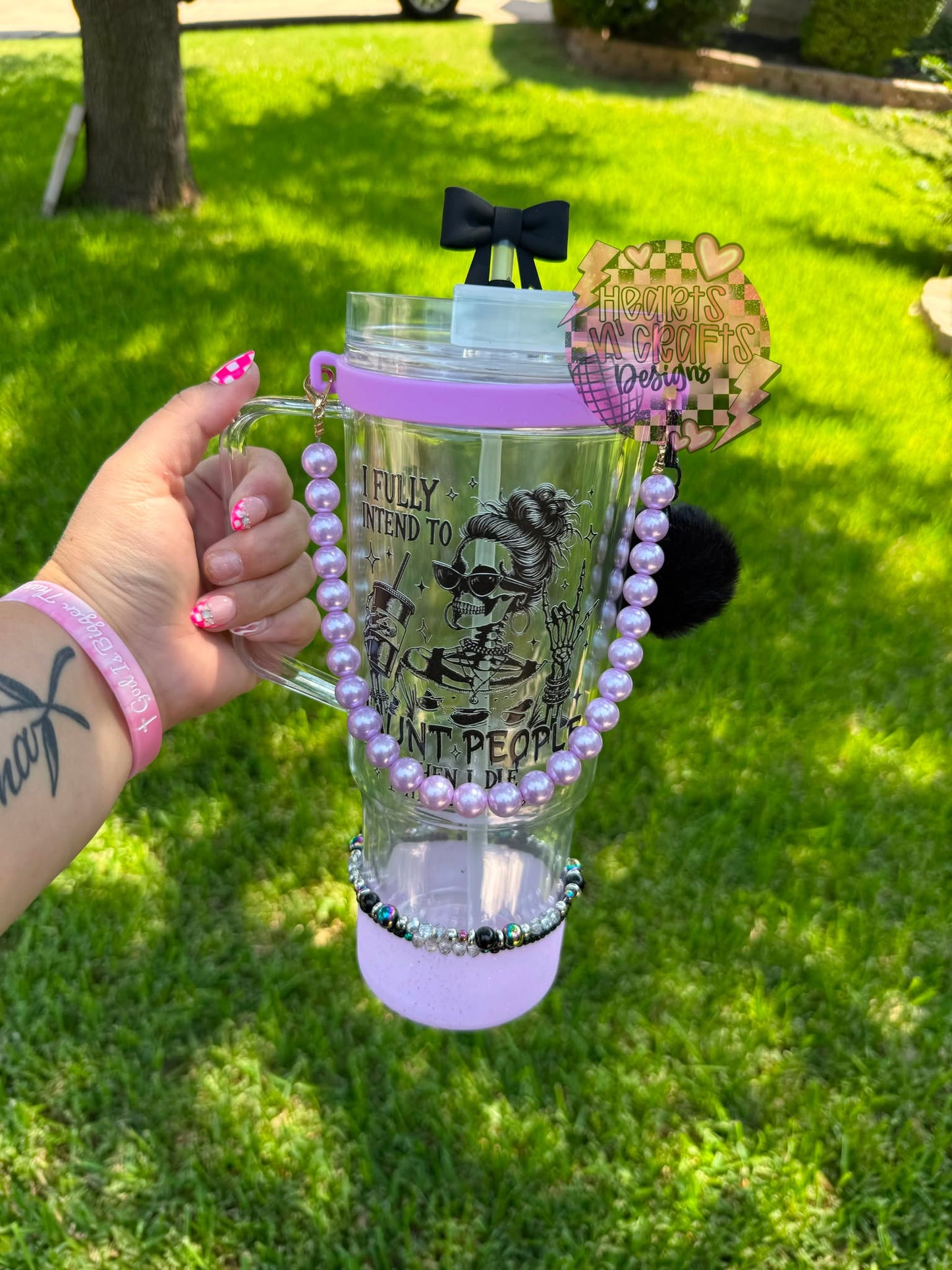 Clear Tumblers w/ Handles