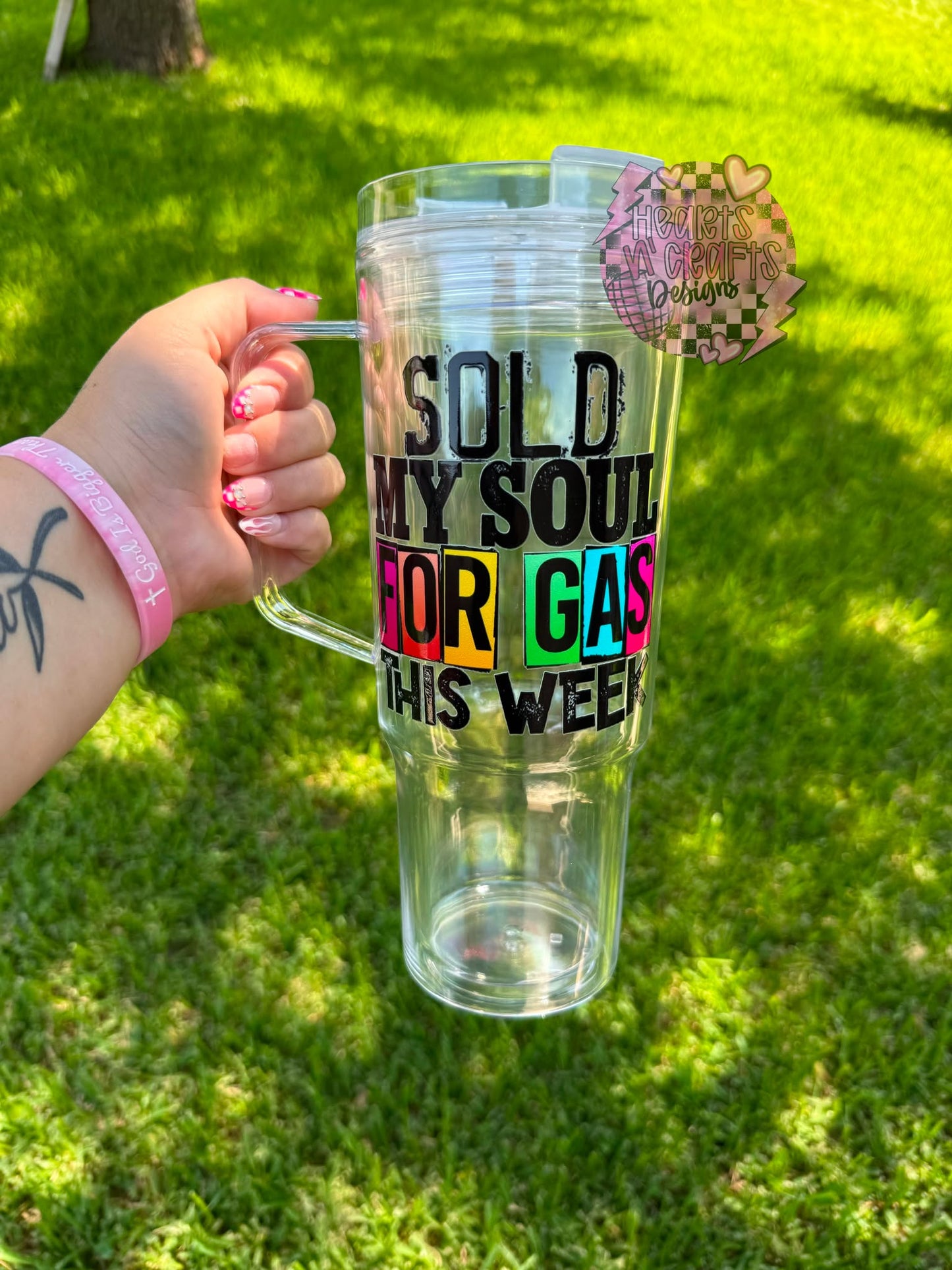 Clear Tumblers w/ Handles