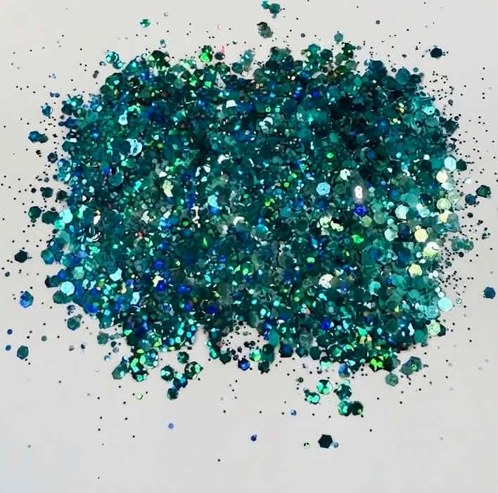 Tropical Lagoon Holographic Chunky Mix - 2 oz
