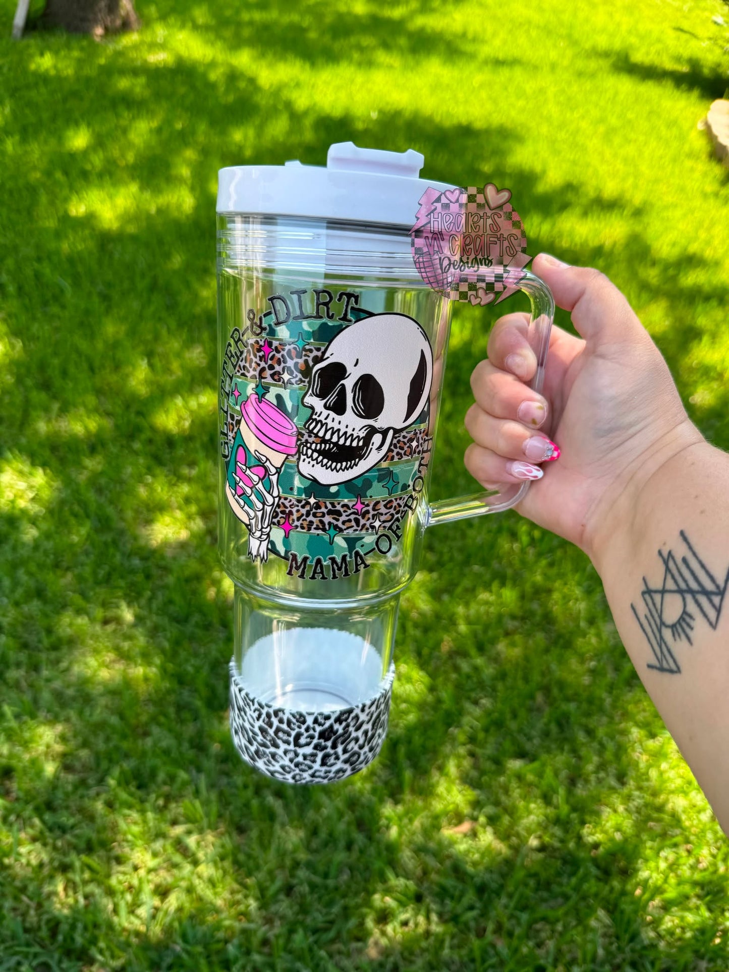 Clear Tumblers w/ Handles