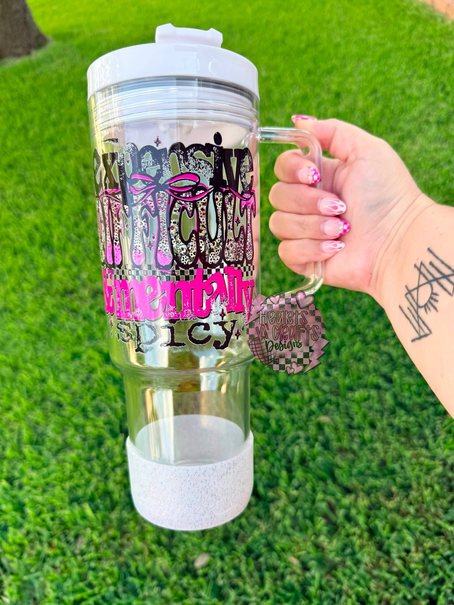 Clear Tumblers w/ Handles