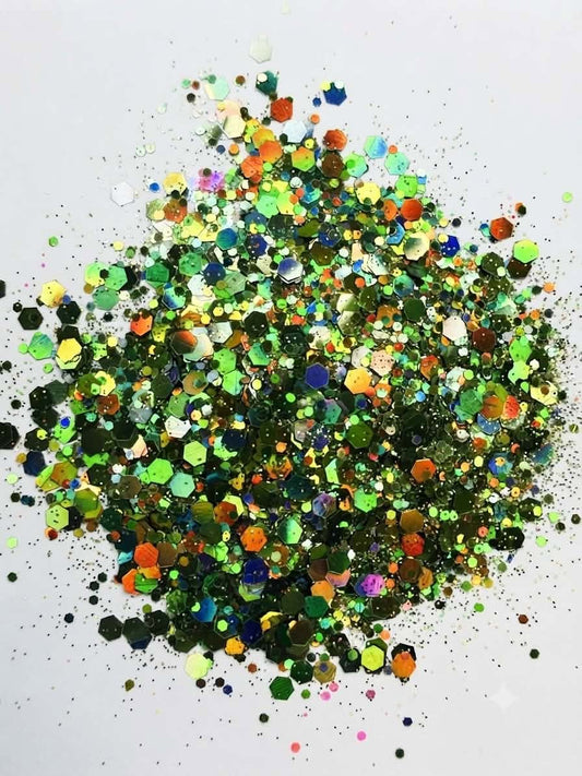 Electric Limeade Holographic Chunky Mix - 1 oz