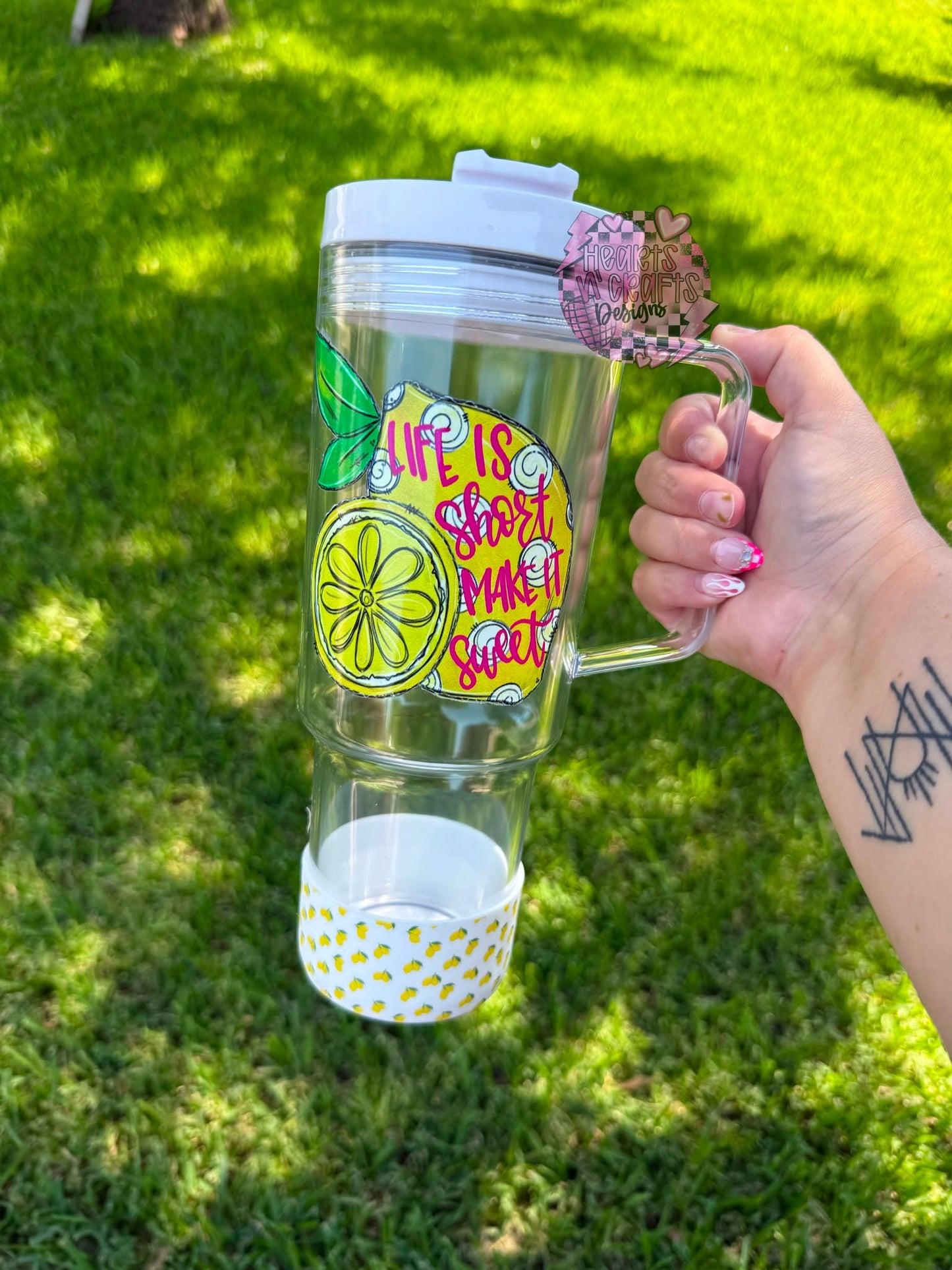 Clear Tumblers w/ Handles