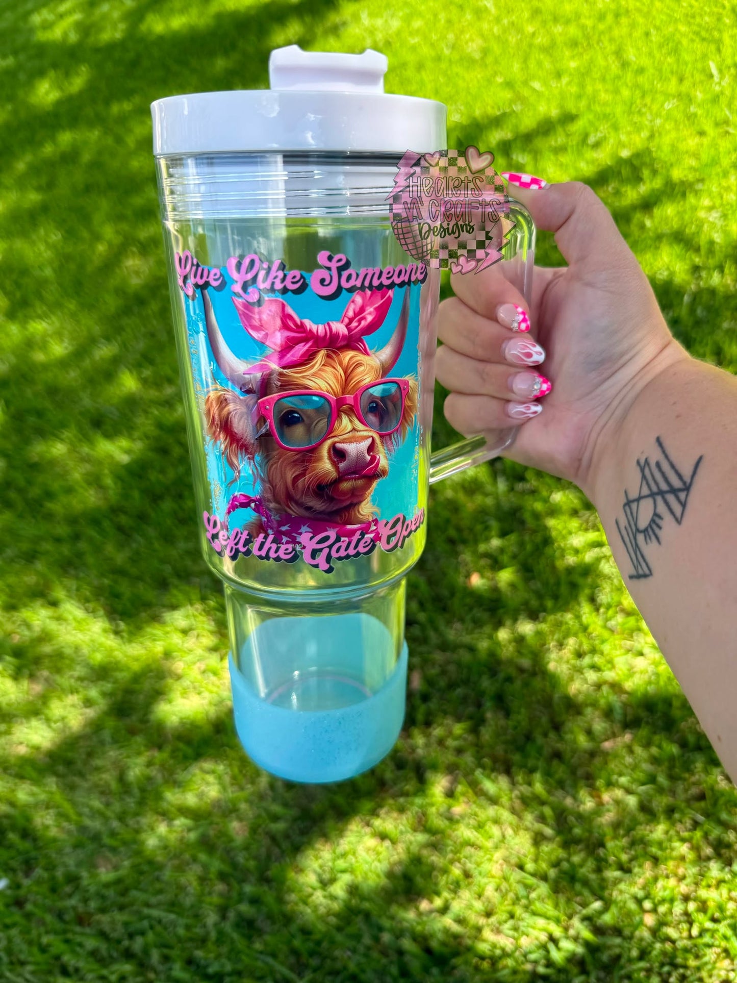 Clear Tumblers w/ Handles