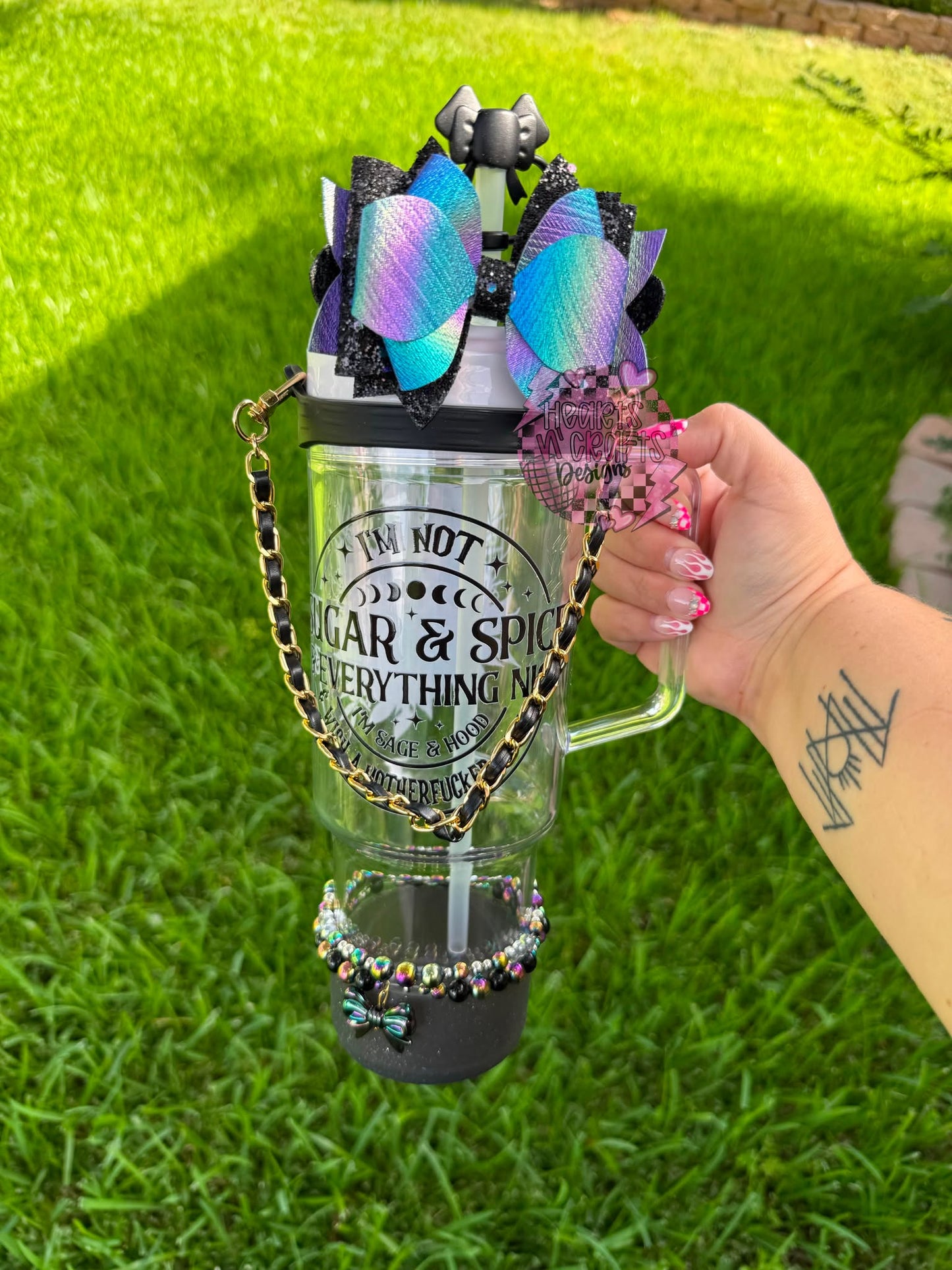Clear Tumblers w/ Handles