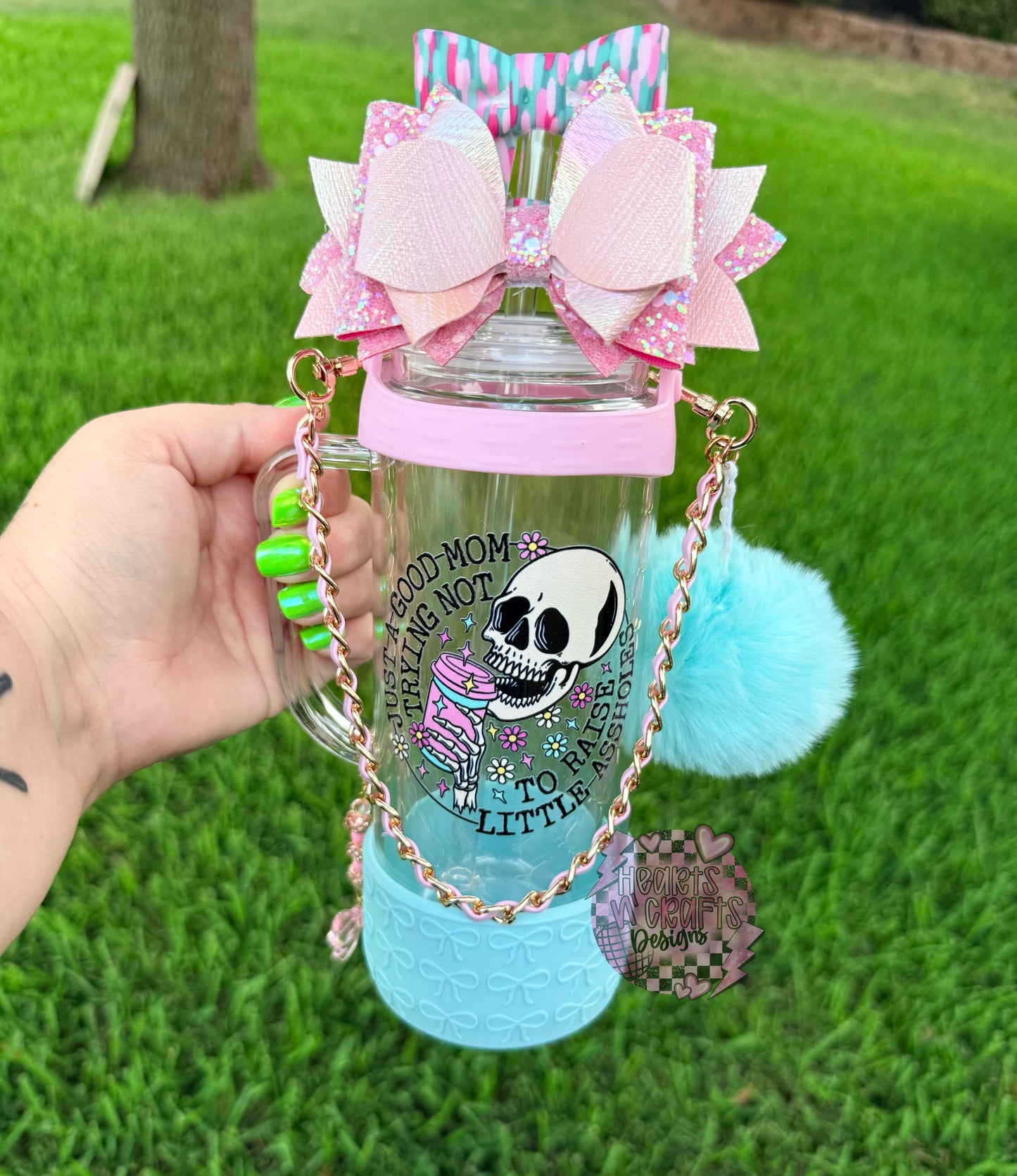Clear 20 oz Tumbler w/ Handle