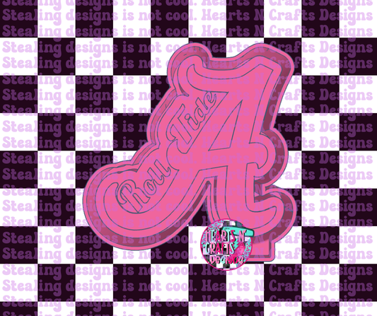 Alabama A Roll Tide Silicone Mold