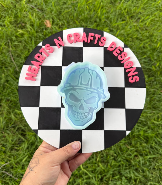 Hard Hat Skull Silicone Mold
