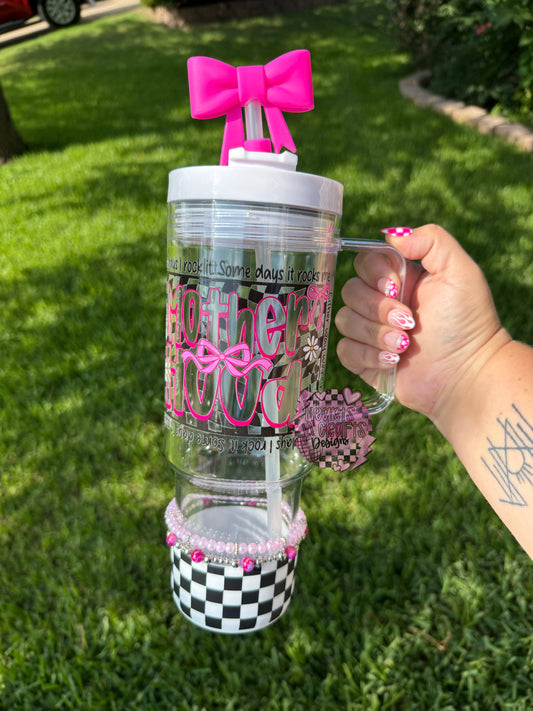 Clear Tumblers w/ Handles