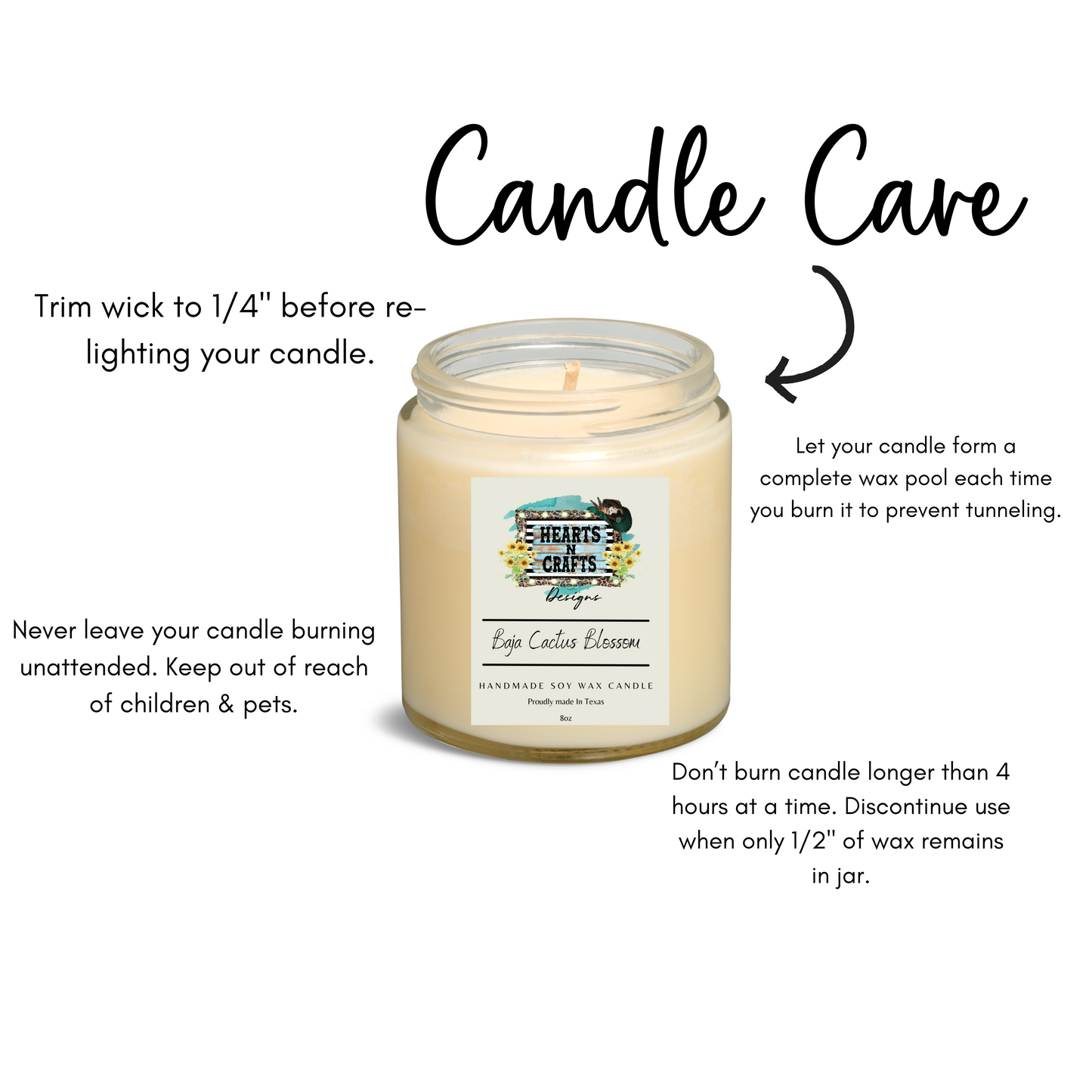 8 oz Soy Wax Candles