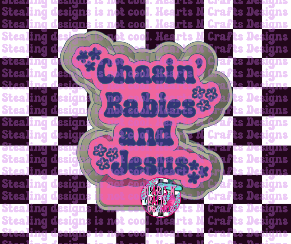Chasin' Babies And Jesus Silicone Mold