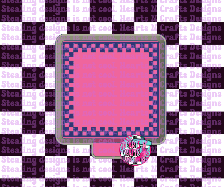 Checkered Square Silicone Mold