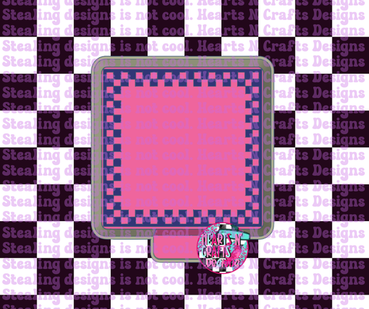 Checkered Square Silicone Mold