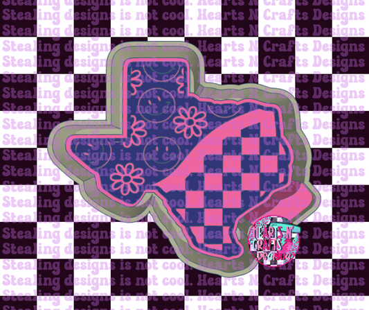 Checkered Texas Silicone Mold