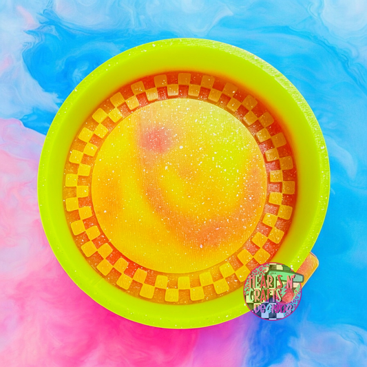 4" Round Checkered Silicone Mold