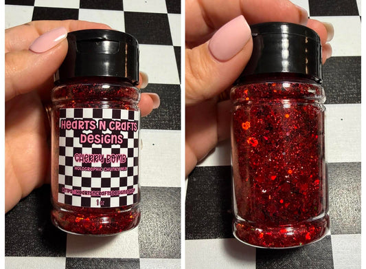 Cherry Bomb Holographic Chunky Mix - 1 oz