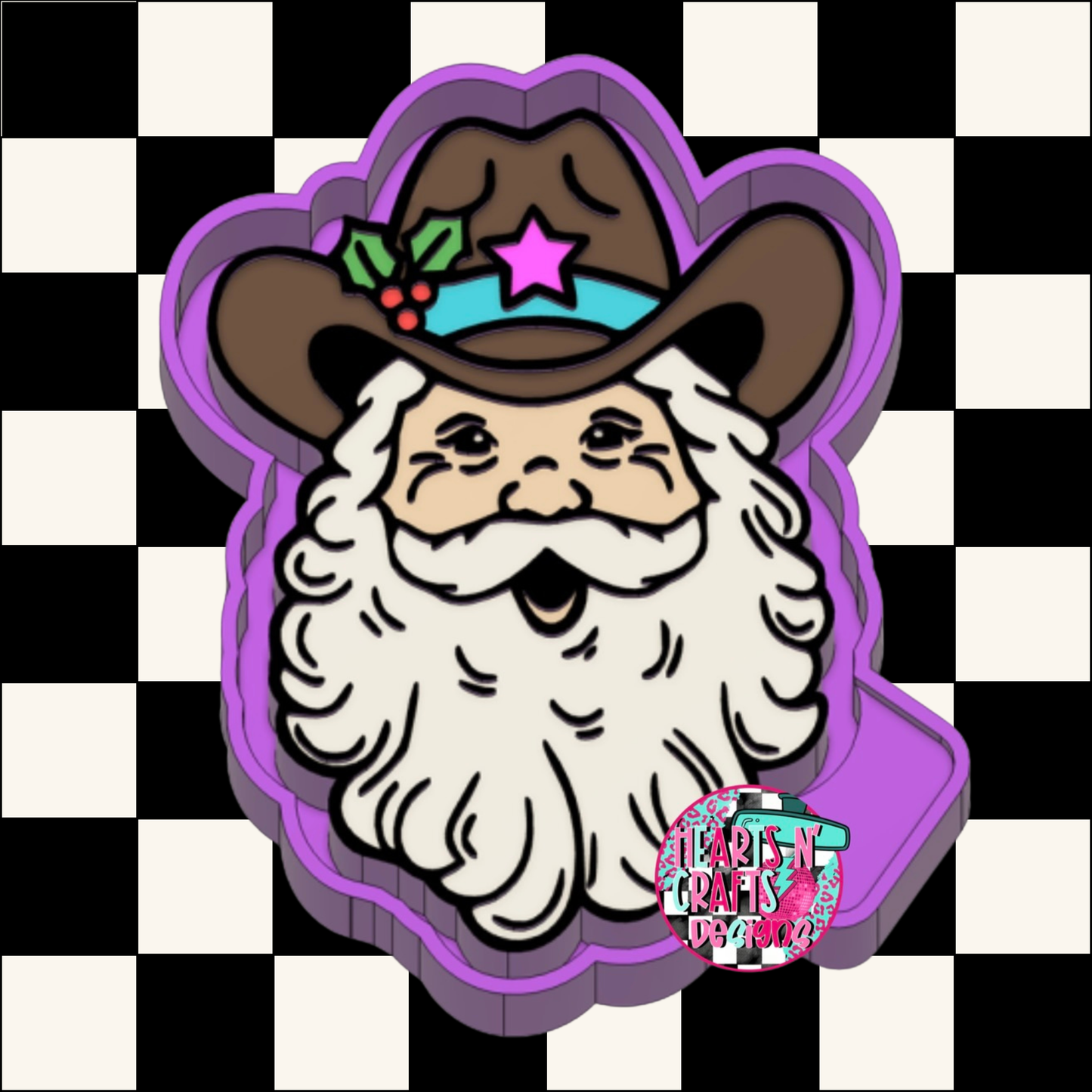 Santa Cowboy Silicone Mold