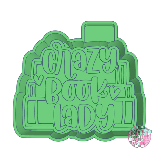 Crazy Book Lady Silicone Mold