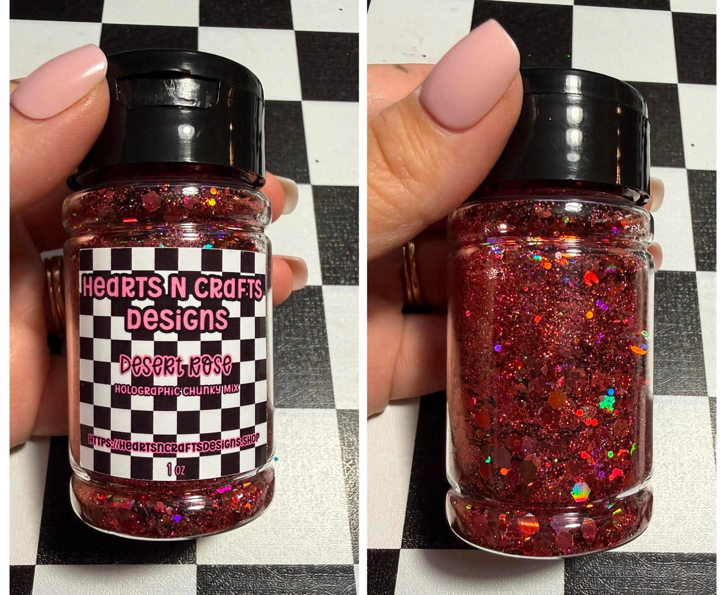 Desert Rose Holographic Chunky Mix - 1 oz