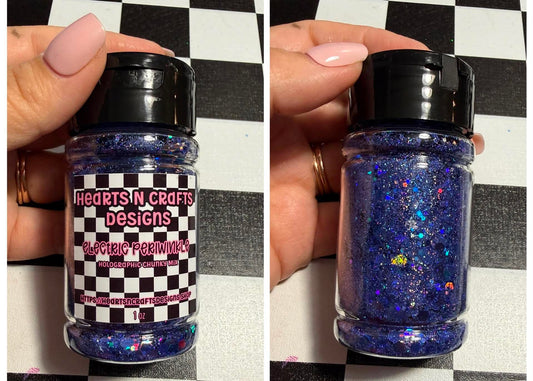 Electric Periwinkle Holographic Chunky Mix - 1 oz