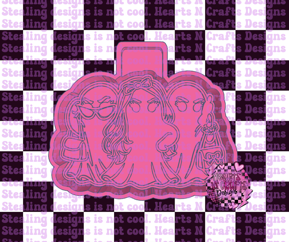 Ghost Mean Girls Silicone Mold