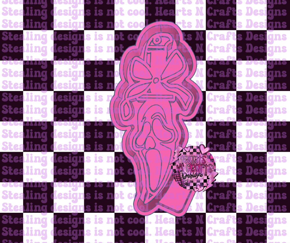 Ghostface Knife with Bow Silicone Mold