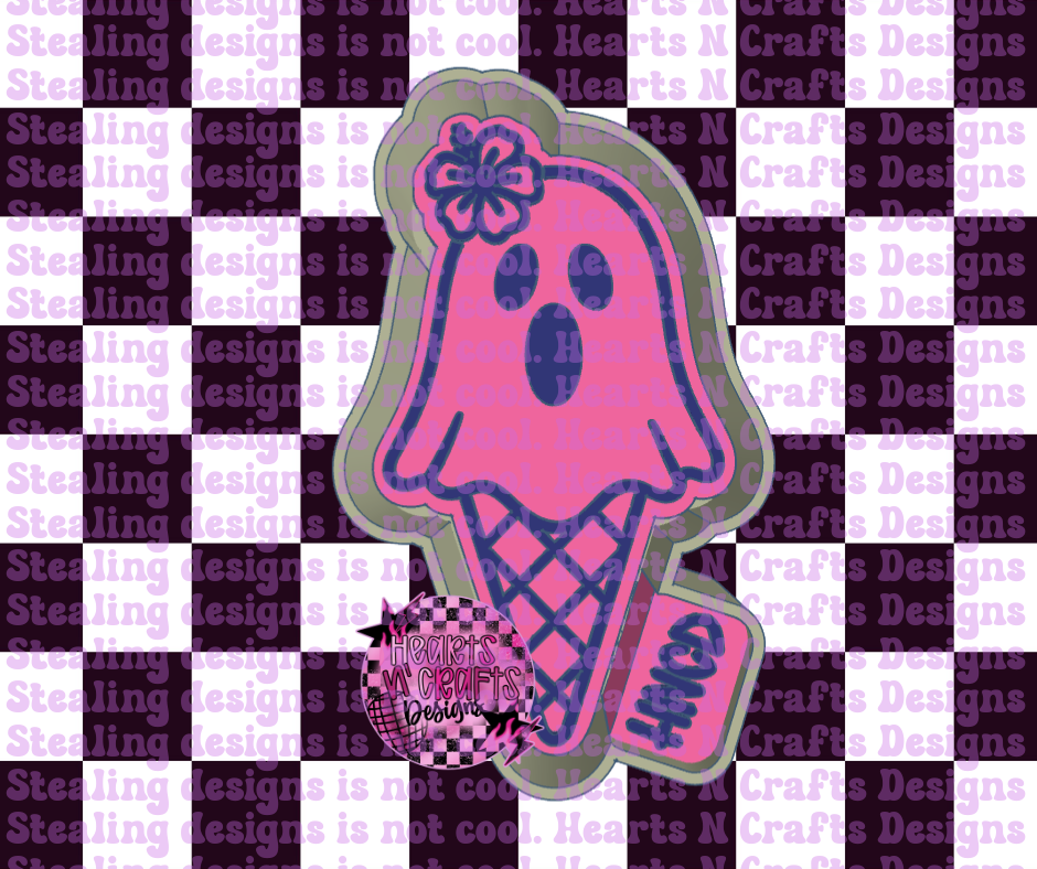 Ghosty Ice Cream Cone Silicone Mold