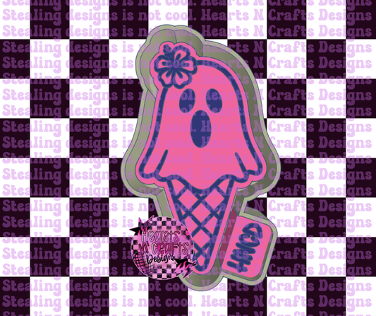 Ghosty Ice Cream Cone Silicone Mold