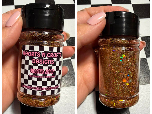 Ginger Snap Holographic Chunky Mix - 1 oz