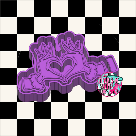 Mean One Heart Hands Silicone Mold