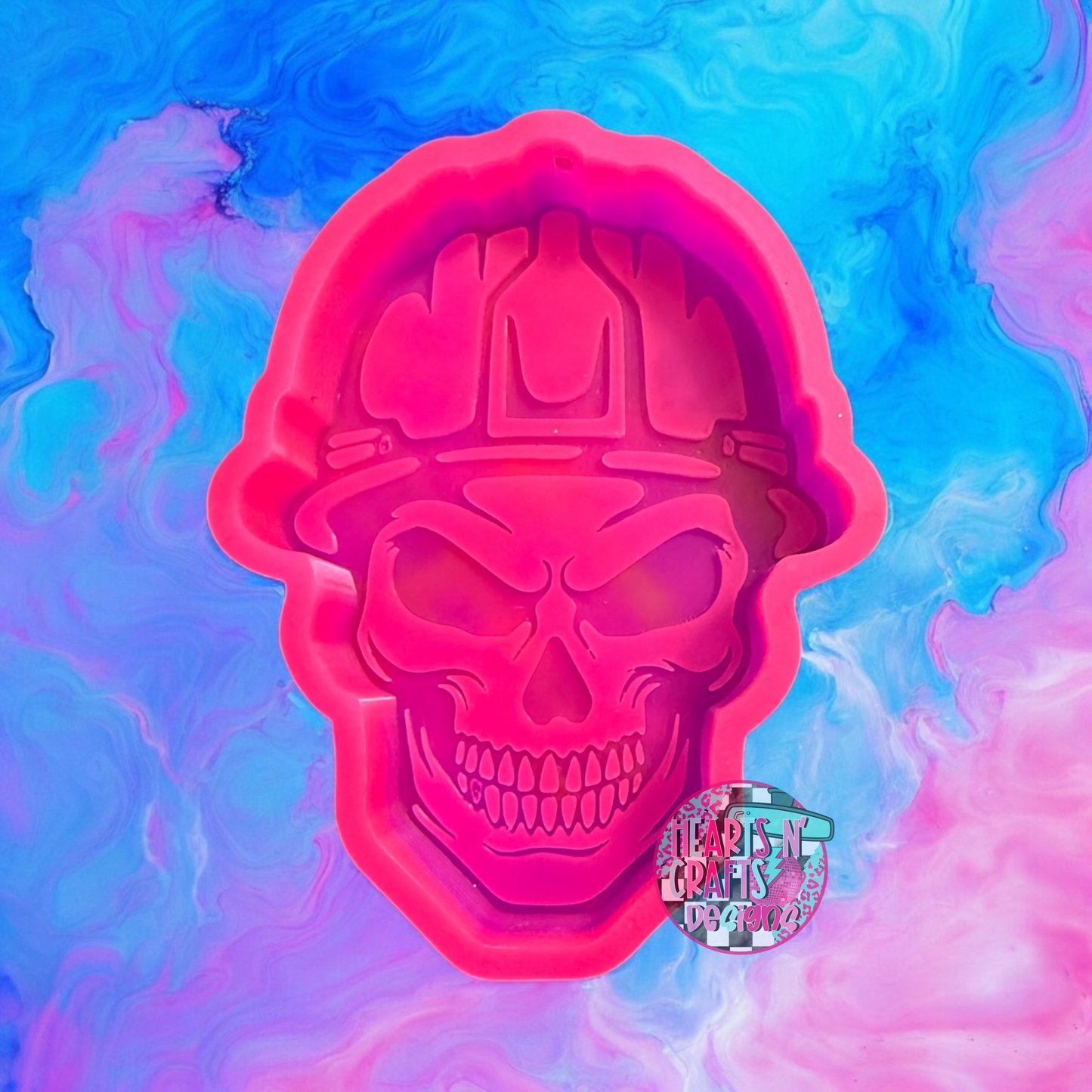Hard Hat Skull Silicone Mold