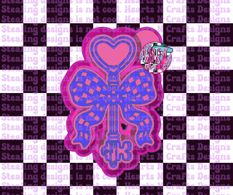Heart Key Silicone Mold