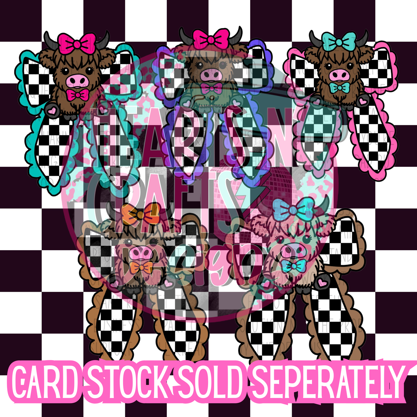 Highland Cow Bow Silicone Mold